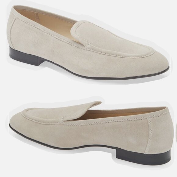 Le Monde Beryl Lo Boy Loafers Suede Stone Slip-On Womens Shoes Size IT38 US8 - Picture 10 of 10